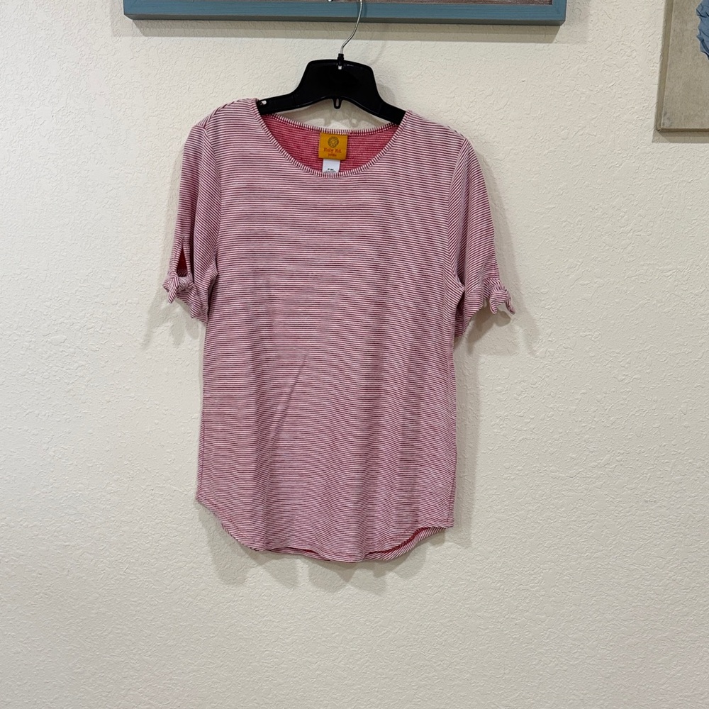 Ruby Rd. Red Striped Top